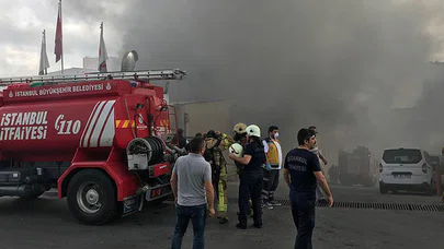 Tekstil Fabrikasında Korkutan Yangın