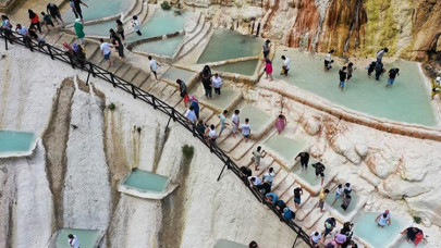 Giresun'daki Göksu travertenlerine sezonda 200 bin ziyaretçi bekleniyor