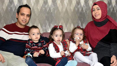 Üçüz çocuk sahibi sağlıkçı çift omuz omuza çalışıyor