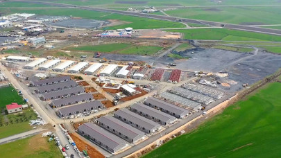 Nurdağı'ndaki geçici barınma merkezinin yapım aşamaları gün gün kayıt altına alındı