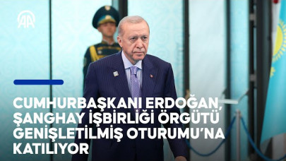 Cumhurbaşkanı Erdoğan, Şanghay İşbirliği Örgütü Genişletilmiş Oturumu'na katılıyor