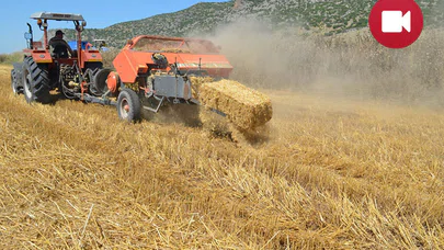 Çiftçilerin Saman Balyalama Mesaisi Başladı