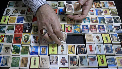 Kibrit kutusu koleksiyonuyla 'ömür kumbarası'nda da anılar biriktirdi