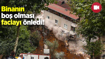 Binanın Boş Olması Faciayı Önledi!