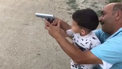 Maganda Baba: 4 Yaşındaki Oğluna Ateş Ettirdi