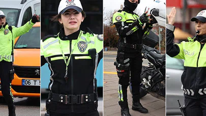 'Ankara'nın kalbi'nde trafik düzenini kadın polisler sağlıyor