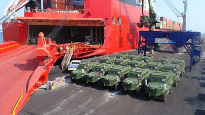 Türk zırhlı muharebe aracı 'Hızır' Afrika yolunda