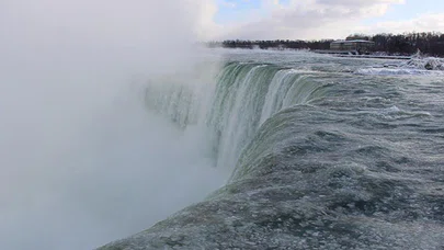 Niagara Şelalesi buzla kaplandı