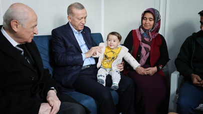 Cumhurbaşkanı Erdoğan, Adıyaman'da konteyner kenti ziyaret etti