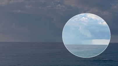 Yağış sonrası denizde ortaya çıktı! Görenler gözlerine inanamadı: Herkes telefonuna sarıldı