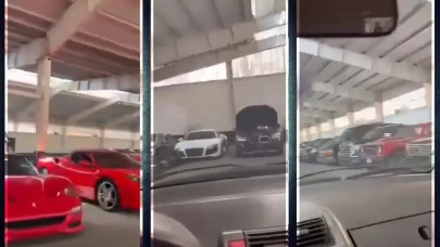 Aston Martin'ler Lamborghini'ler Ferrari'ler! Beşşar Esed'ın garajı galeri gibi!