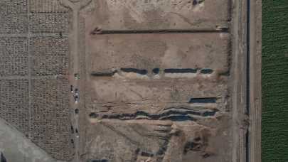 Şam'da toplu mezar olduğu iddia edilen alan görüntülendi