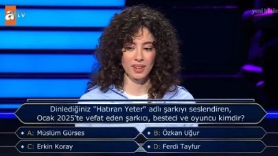 Kim Milyoner'de Milyonları Ekrana Kilitleyen Ferdi Tayfur Sorusu! 19 Yaşındaki Zehra’nın Son Saniyede Bildi
