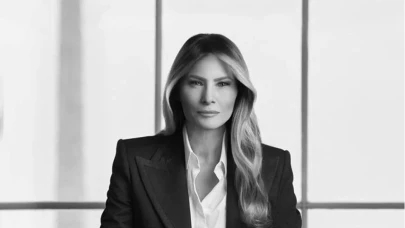 Melania Trump'ın Siyah-Beyaz Portresi Sosyal Medyayı Salladı!
