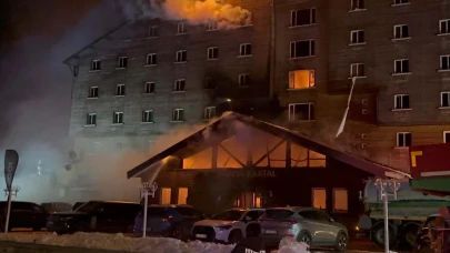Kartalkaya'daki otel yangınına ilk müdahale anları ortaya çıktı