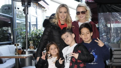 Ece Erken ve Nur Tuğba Namlı çocuklarıyla keyifli anlar geçirdi