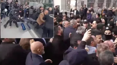 Çağlayan Adliyesi'nde ortalık karıştı: TOMA’lar geldi gözaltına alınan var