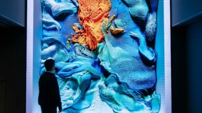 Refik Anadol'un "Türkiye-Flora" eseri İstanbul'da sanatseverlerle buluştu