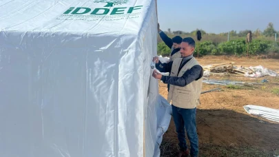 İDDEF, Gazze’ye 500 çadır ulaştırdı: Barınma yardımları başladı