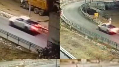 Feci kaza kamerada: Mersin’de kamyonet bariyere çarptı, sürücü hayatını kaybetti