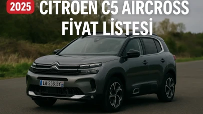 Citroen C5 Aircross Fiyat Listesi 2025! Türkiye'deki SUV Hibrit Fiyatları