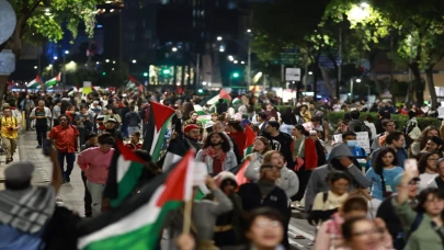 Meksiko’da İsrail karşıtı protesto düzenlendi