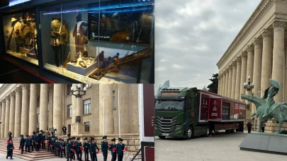 Çanakkale ruhunu taşıyan mobil müze Azerbaycan’da