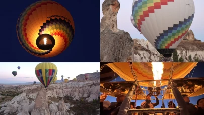 Kapadokya’da sıcak hava balonları yeniden gökyüzünde: Vadilerde görsel şölen