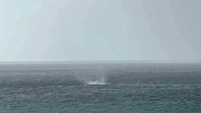 Alanya açıklarında korku dolu anlar: Vatandaşlar hortumu cep telefonuyla kaydetti