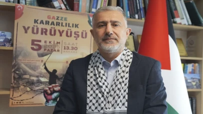 Ankara'da Gazze için anlamlı yürüyüş