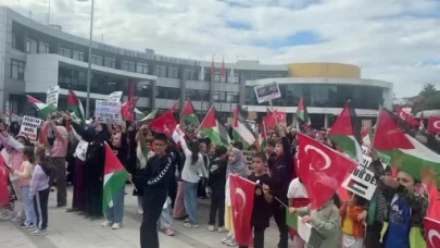 Düzce tek yürek: Filistin için meydanlar doldu!