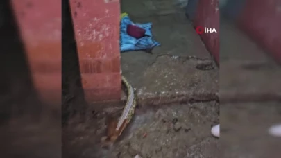 Hamile kadının evi sular altında kaldı