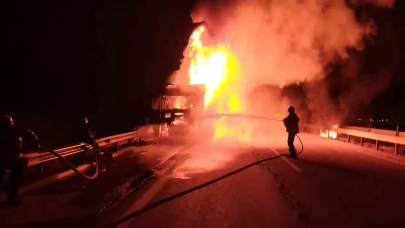 Hatay’da tır yangını: Dorseye sıçramadan kontrol altına alındı