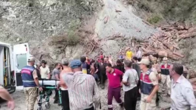 Yaylada uçuruma yuvarlanan kepçenin operatörü hayatını kaybetti