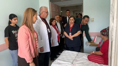 Derya Bakbak'tan Şehitkamil Devlet Hastanesi'ne ziyaret