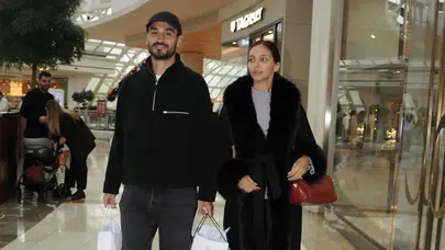 Galatasaraylı İlkay Gündoğan eşiyle alışveriş turu attı