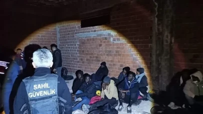 Çeşme sahillerinde göçmen operasyonu