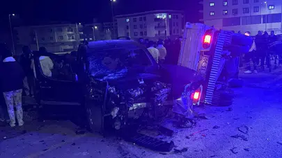 Midyat’ta günün sessizliğini bozan çarpışma