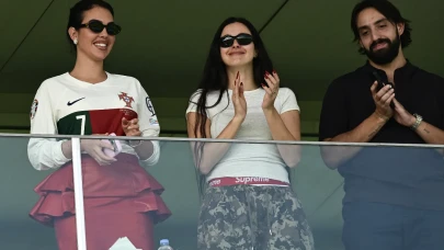 Georgina Rodríguez Antalya’da tribünde