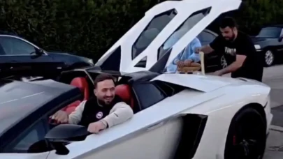 Lüks Lamborghini’ye Karadeniz dokunuşu: Motor ısıttı, kuymak pişti!