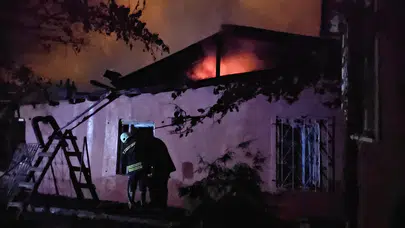 Müstakil evde feci yangın korku dolu anlar yaşattı!