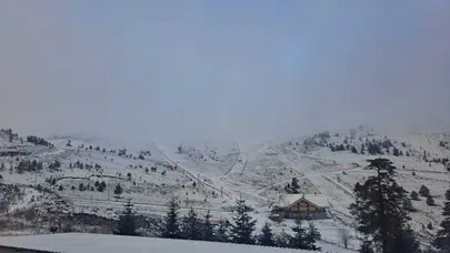 Kartalkaya ve Aladağ yaylaları beyaza büründü