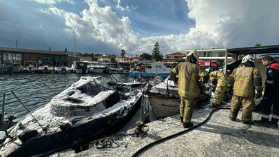 Çeşme’de korku dolu anlar: Tekneler art arda alev aldı!