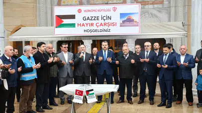 Gazze için gönüller seferber oldu: Vezirköprü’de hayır çarşısı açıldı!