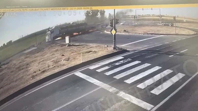 Mardin’de tır ve SUV çarpıştı:Tır alev aldı!