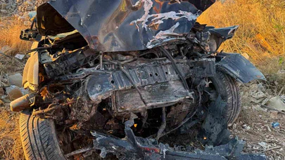 Mardin'de şarampole yuvarlanan otomobilde can pazarı