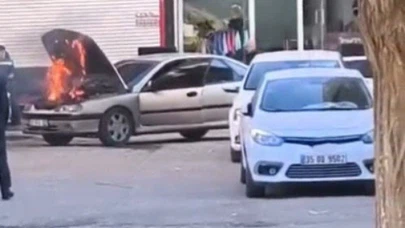 Yolda alev alev yandı: Şanlıurfa’da seyir halindeki araçta yangın!