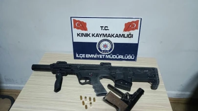 6 mermiyle yakalandı, evinden otomatik tüfek çıktı!