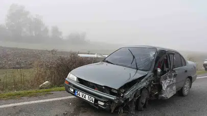 Kaza geliyorum demedi: Samsun'da kafa kafaya çarpışma!