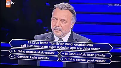 Titanic’te en az kurtulan yolcu grubu hangisiydi? Birinci sınıf erkekler mi, ikinci sınıf kadınlar mı, çocuklar mı, kadın görevliler mi?